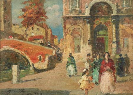 ZAGO ERMA Bovolone (VR) 1880 - 1942 Milano "Campo dei Santi Francesco e...