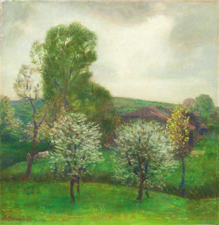 BOCCALATTE PIETRO ANACLETO Solonghello (AL) 1885 - 1970 Torino "Primavera a...