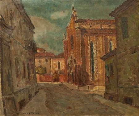 LAUSTINO EMANUELE Pittsburgh 1916 – 1988 Asti "Il Duomo di Asti" 1960 circa...