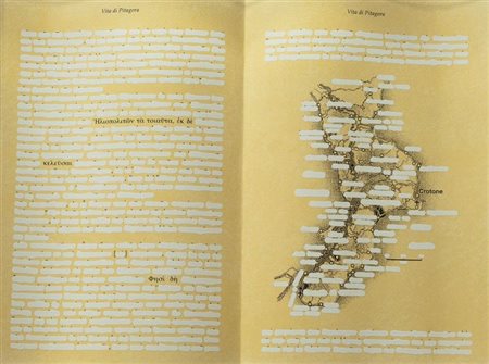 ISGRO' EMILIO Barcellona Pozzo di Gotto (ME) 1937 "Pitagora" 2007 52x41...