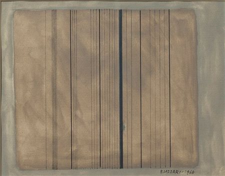 LAZZARI BICE Venezia 1900 - 1981 Roma "Senza titolo" 1965 19x24 tecnica mista...