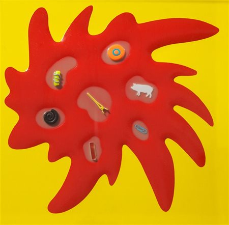 NUCARA RENZO Crema (CR) 1955 "Bang 10-37" 2011 50x50 legno, carta, colore...