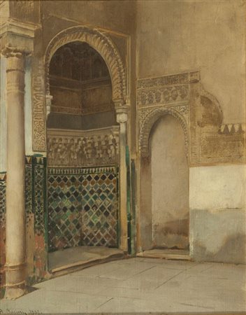 PASINI ALBERTO Busseto (PR) 1826 - 1899 Torino "Garitta Alhambra" 1883...
