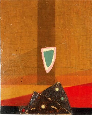 CRIPPA ROBERTO Monza 1921 - 1972 Bresso (MI) "Meteorite" 1970 73x60 collage...