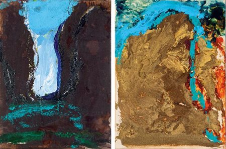 SCHIFANO MARIO Libia 1934 - 1998 Roma "Senza titolo" 1988 "Senza titolo...