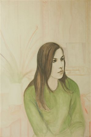 MENZIO FRANCESCO Tempio Pausania (SS) 1899 - 1979 Torino "Carla" 100x70...