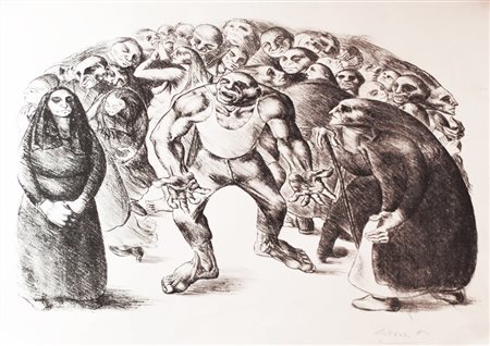 Giovanni Acci ( Firenze 1910 - Pietrasanta 1979) Senza titolo Dim. 50x70...