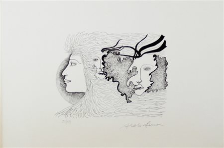 Aldo Sessa ( Palermo 1940) Senza titolo Lotto composto da n.02 Litografie di...