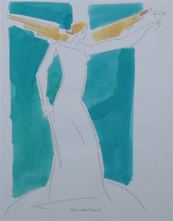 Domenico Pellicano ( Reggio Calabria 1952) Senza titolo 2005 Dim.30x23,5...