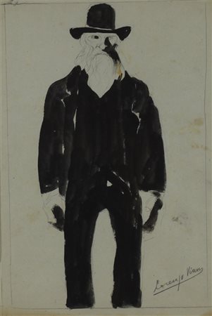 Lorenzo Viani ( Viareggio 1882 - Lido di Ostia 1936) L'anarchico Dim.38x25...