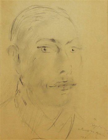 Filippo De Pisis ( Ferrara 1896 - Brugherio 1956) Senza titolo 1941 Dim....