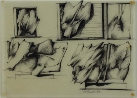 Giò Pomodoro ( Orciano di Pesaro 1930 - Milano 2002) Senza titolo 1963...