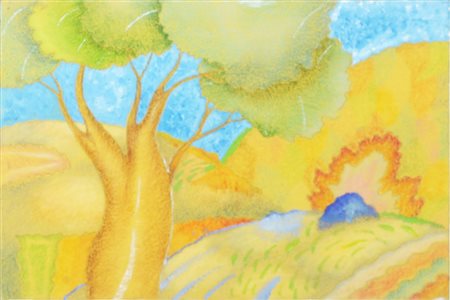 Luca Alinari ( Firenze 1943) Senza titolo Dim.20x30 Olio su tela Autentica su...