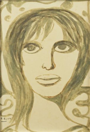 Pompeo Borra ( Milano 1898 - Milano 1973) Senza titolo Dim.32x22 Acquerello...