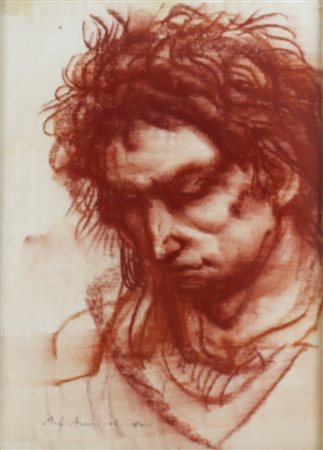 Pietro Annigoni ( Milano 1910 – Firenze 1988) Senza titolo Dim.40x30...