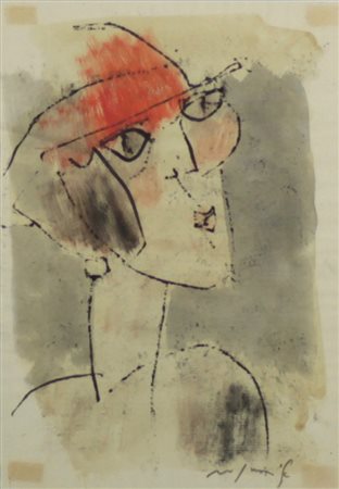 Franco Rognoni ( Milano 1913 - Milano 1999) Senza titolo Dim.28x20 China e...