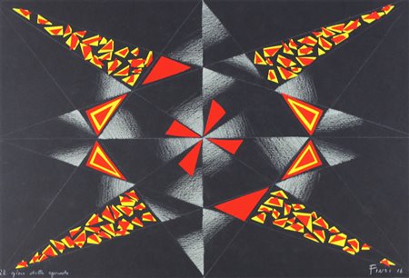 Ennio Finzi ( Venezia 1931) Il gioco dello sguardo 2016 Dim.35x50 Tecnica...