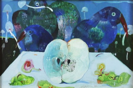 Antonio Possenti ( Lucca 1933 - Lucca 2016) Senza titolo 1979 Dim.20x30 Olio...