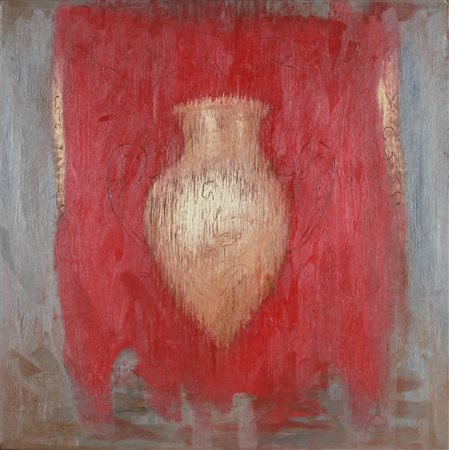 Omar Galliani ( Montecchio Emilia 1954) Cadmio 1987 Dim.50x50 Olio su tela...