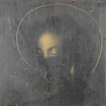Omar Galliani ( Montecchio Emilia 1954) Senza titolo 1992 Dim.40x40 Grafite...