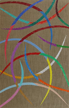 Piero Dorazio ( Roma 1927 – Perugia 2015) Douce touche 1994 Dim.70x45 Olio su...