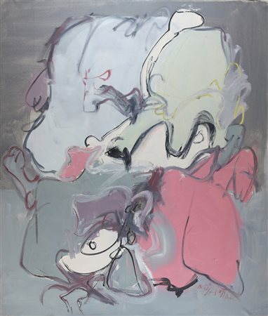 Gino Marotta ( Campobasso 1935 – Roma 2012) Senza titolo Anni 60 Dim.109,5x93...