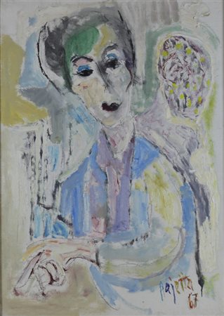 Guido Pajetta ( Monza 1898 – Milano 1987) Ritratto di Gianna 1967 Dim.50x70...