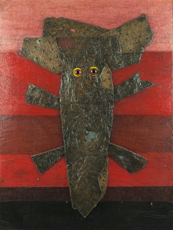 ROBERTO CRIPPA Monza, 1921-Bresso 1972 collage e sughero su tavola ( anni '60...