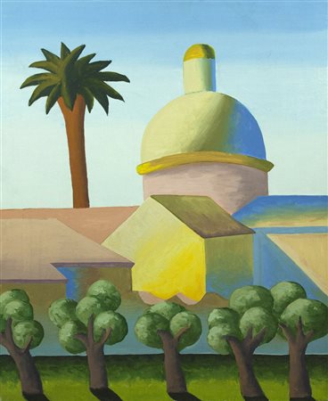 SALVO Leonforte 1947 - Torino 2015 olio su tela anno 1997 cm 50x40 firmato...