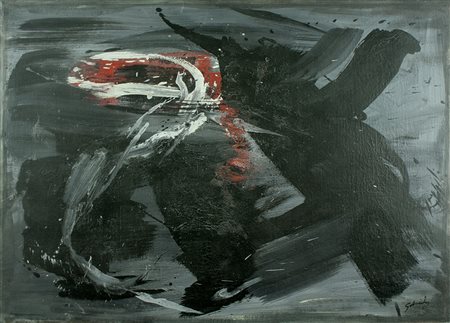 GÈRARD SCHNEIDER Sainte-Croix 1896 - Parigi 1986 tecnica mista su tela anno...