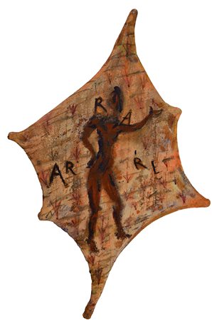 BRUNO CECCOBELLI Monte Castello di Vibio 1952 " Arrare " tecnica mista su...