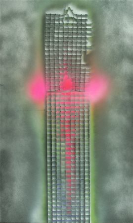 FRANCO COSTALONGA Venezia 1933 " Destrutturazione " olio su tela anno 2001 cm...