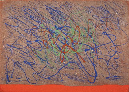 GIULIO TURCATO ( Att. ) Itinerari olio e tecnica mista su tela cm 50x70