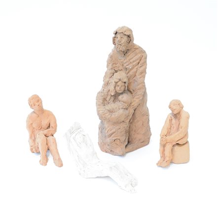 Matilde Magnaghi. Gruppo di quattro sculture di terracotta raffigurante...