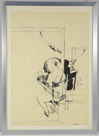 Luigi Guerricchio (Matera 1932 - Matera 1996)"Senza titolo" pennarello su...