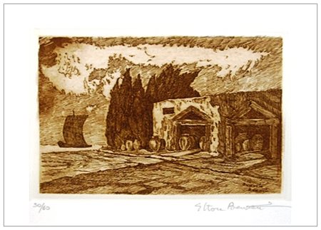 BENVENUTO BENVENUTI Livorno 1881 – Antignano 1959 Senza titolo Acquaforte a 1...