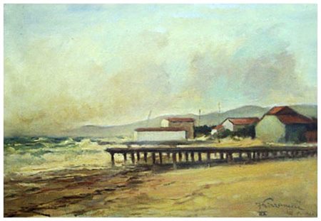 FERRUCCIO PIZZANELLI Pisa 1879 – Pisa 1950 Senza titolo 1930 Olio su tela 35...