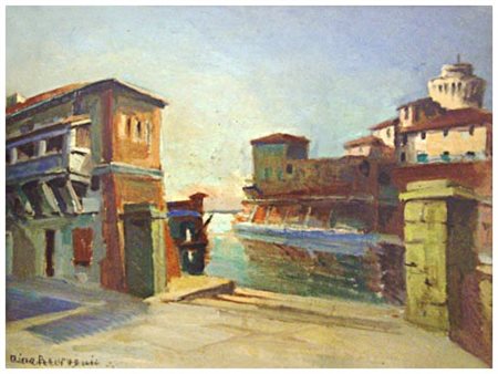 DINO BANCHELLI Livorno 1903 – Livorno 1974 Vecchia Livorno, la Fortezza...