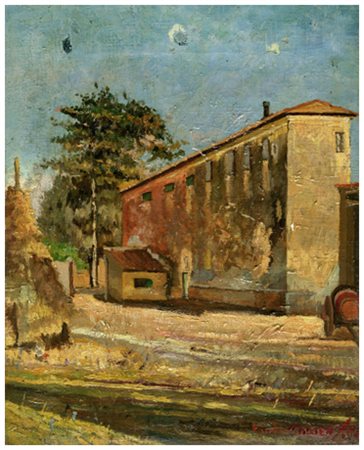 GIULIO CHIMENTI Altopascio 1919 - Cecina 1995 Senza titolo Olio su tela 26 x...