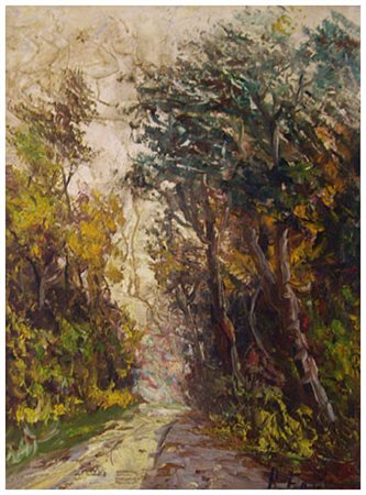 ASSUERO FOGLI Livorno 1915 – Livorno 2001 Senza titolo Olio su faesite 40 x...