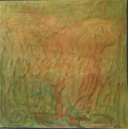 Paolo Pasotto, "Composizione", olio su tela cm 90x90