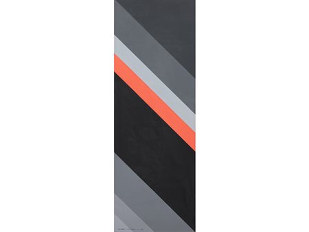 Firma illeggibile (XX secolo), Olio su compensato, Senza titolo 40x115 cm