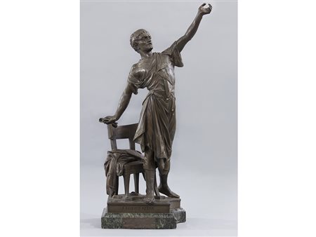 Edouard Drouot (1859-1945), Bronzo, Eloquentia 71 cm
