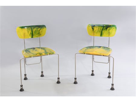 Gaetano Pesce (1939), Metallo e resina, Seggiole Broadway