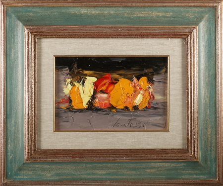 SCATIZZI SERGIO (1918 - 2009) Senza titolo. Olio su tavola. Cm 30,00 x 20,00....