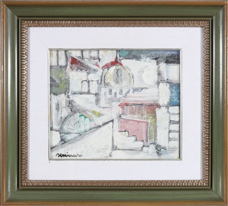 ARTISTA DEL XX SECOLO Venezia. Olio su tela . Cm 36,00 x 30,00. Firma in...