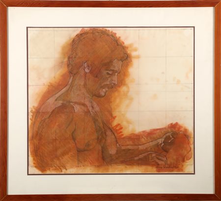 TORNABUONI LORENZO (1934 - 2004) Senza titolo. 1975. Tecnica mista su carta....