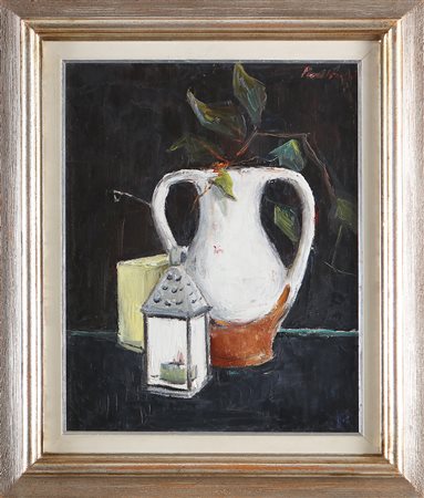 PURIFICATO DOMENICO (1915 - 1984) Senza titolo. Olio su tela . Cm 40,00 x...