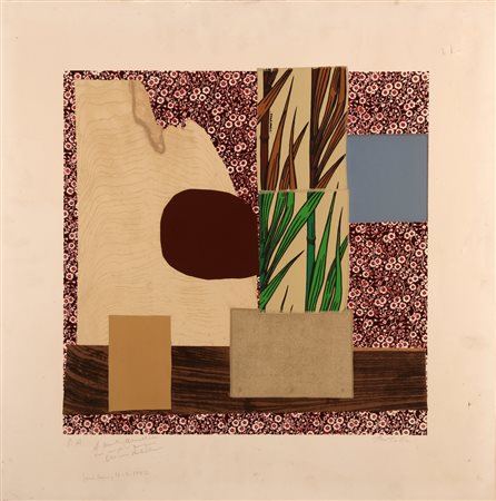 ROTELLA MIMMO (1918 - 2006) Senza titolo. 1980. Serigrafia. Cm 70,00 x 70,00....