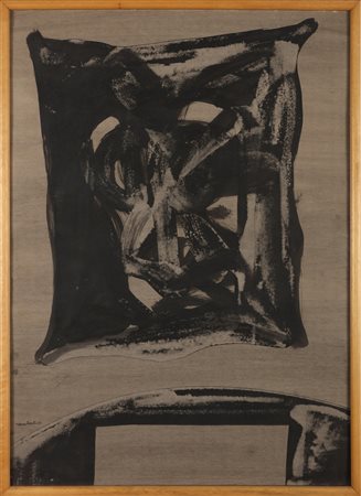 RECALCATI ANTONIO (n. 1938) Senza titolo. 1960. Tecnica mista su carta. Cm...